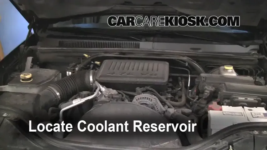 2005 Jeep Grand Cherokee Limited 4.7L V8 Refrigerante (anticongelante) Agregar refrigerante